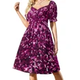 thumbnail image 1 of Rosa púrpura brillo elegante glam rock 90s neón 80s fiesta Bola de discoteca disco fiebre boogie dance dec Vestido sin mangas, 1 of 5