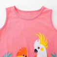 thumbnail image 4 of MEZZALL Girls Bird Print Knitted Cotton Dress Sundress Sleeveless Princess Summer Dress Sundress, Pink, 1-2 Years, 4 of 8