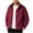 Red, variant on qafoshin Men's Fleece Jacket Oversized Long Sleeve Stand Collar Coat Casual Solid Color Full Zip Fall Winter Outerwear