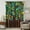 Brown, Green, Yellow, variant on Brown Green Botanical Sheer Curtains 45 Inches Long for Bedroom, Boho Abstract Love Heart Plant Light Filtering Privacy Drapes, Breathable Semi Sheer Short Window Treatment for Kitchen Cafe Bathroom
