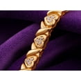 thumbnail image 4 of Diastar Jewels Round Cut Cubic Zirconia 14K Yellow Gold Finish Women's Classic Bracelet, 4 of 4