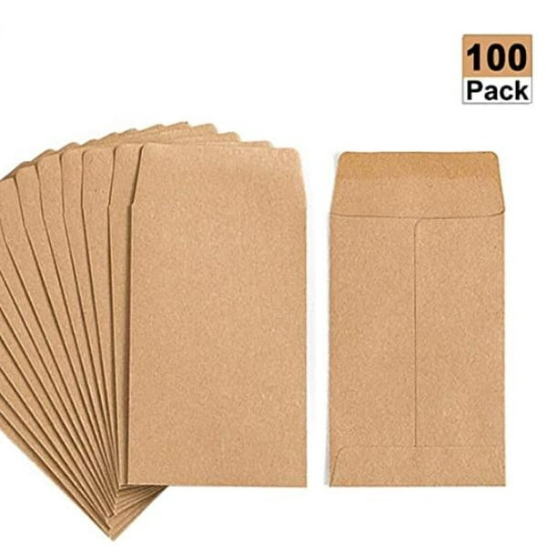 120 Paquets Petites Enveloppes, Enveloppes Kraft Graines