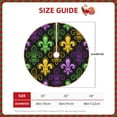 thumbnail image 4 of Bingfone Christmas Tree Skirt Mat Christmas Decoration Interior 36"-Mardi Gras1, 4 of 8