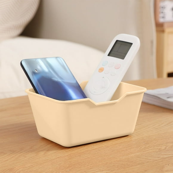 Mini joyero de color caramelo,Organizador de escritorio de oficina,Caja de almacenamiento para ordenar artículos diversos,Portátil y elegante