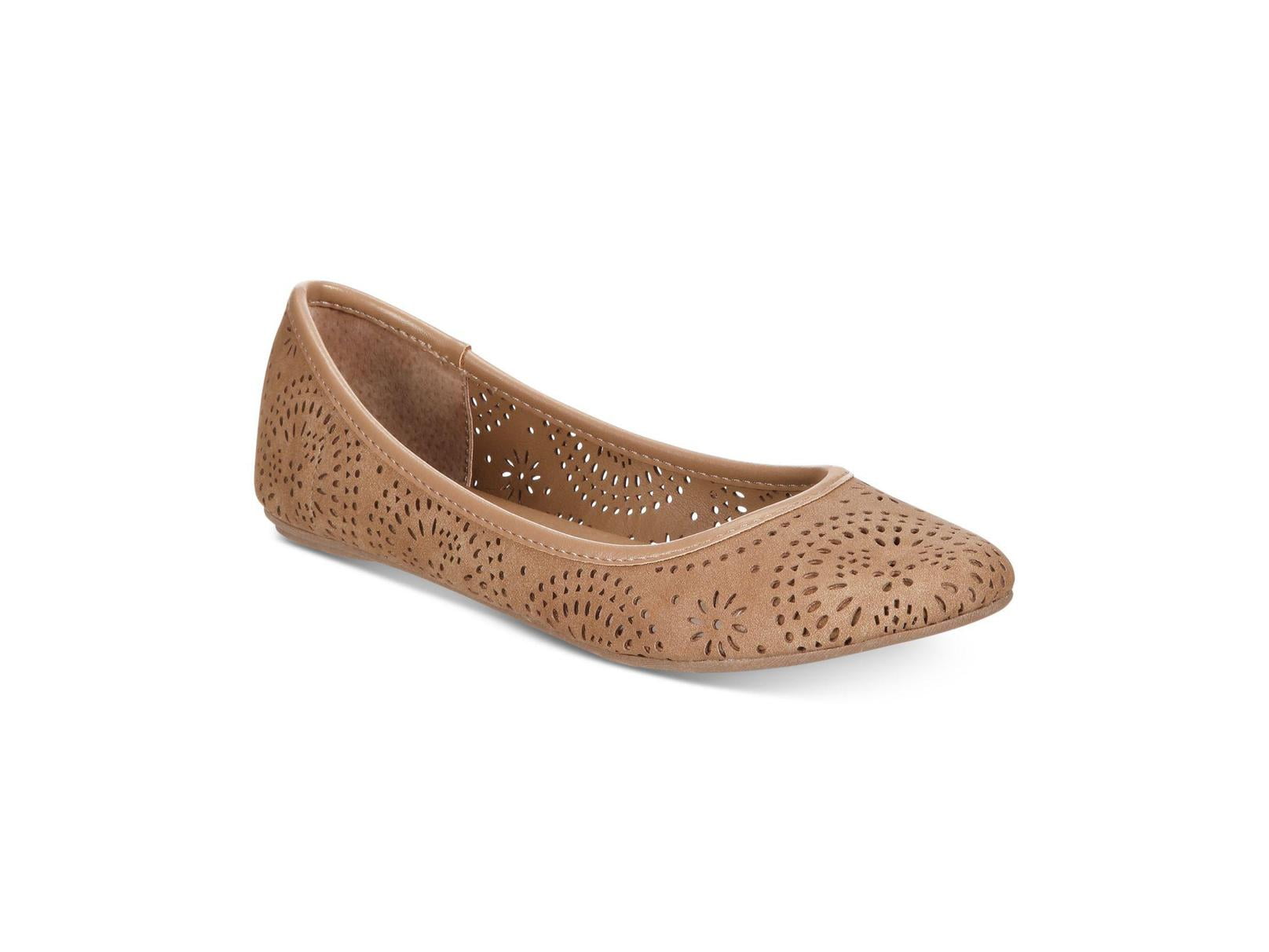 perforated ballet flats