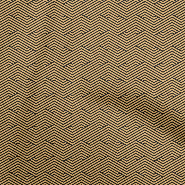 oneOone Rayon Gamboge Yellow Fabric Moire Sewing Material Print Fabric By The Yard 56 Inch Wide