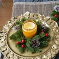 thumbnail image 5 of Christmas Home Decor Pine Cones Berry Candle Garland Hanging For Holiday Display Christmas Decorations Table Centerpiece, 5 of 9
