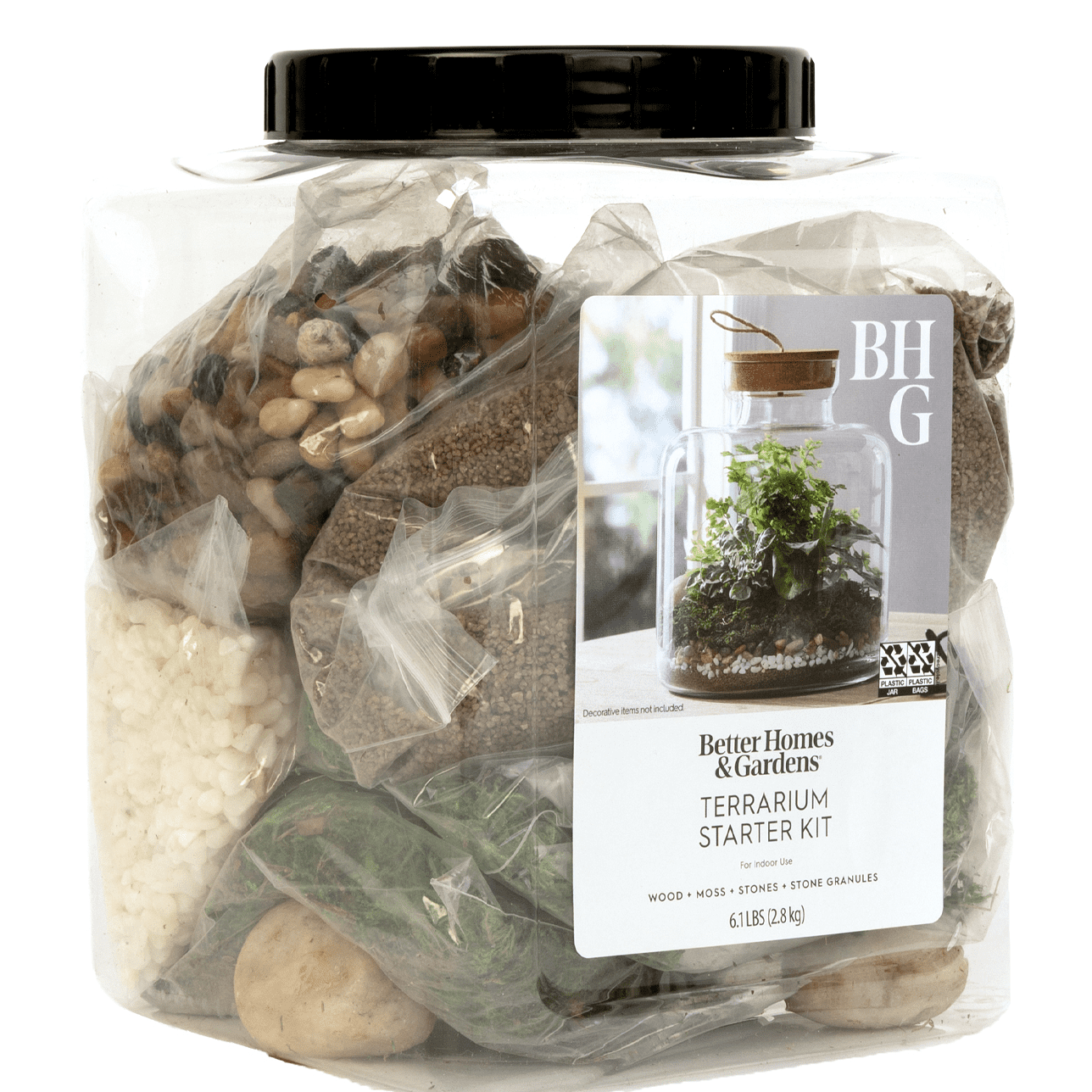 Better Homes & Gardens Terrarium Starter Kit for Indoor Plants