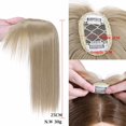 thumbnail image 5 of Benehair 100% Natural Hair Extensions Clip in Topper Toupee Bangs Hairpiece for Woman 10" Ash Blonde, 5 of 10