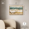 thumbnail image 5 of Glittering Waves of Dawn Canvas Coastal Abstracts by Art Remedy, Gold Frame, 24" x 16", 5 of 7