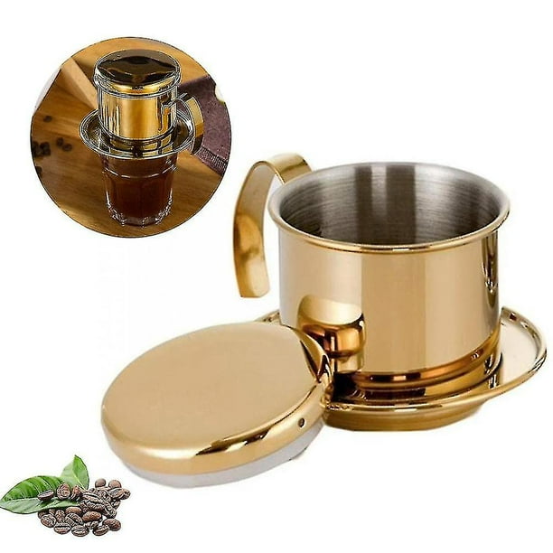 Vietnamese Coffee Filter Press Dripper Stainless Steel Portable Coffee