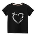 thumbnail image 1 of MeetoTime T-shirt à Manches Courtes pour Garçons et Filles, Col Rond, Coton, pour Enfants de 3 à 10 Ans, 1 of 6