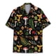 thumbnail image 2 of Camisa hawaiana con estampado 3D de hongos coloridos para hombre, camisas de vacaciones de verano con solapa abotonada, camisa de manga corta para playa urbana, ropa Aloha, 2 of 4
