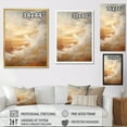 thumbnail image 4 of Designart "Taupe Golden Simplistic Clouds" Clouds Floater Framed Canvas Wall Art, 4 of 5