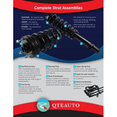 AutoShack Front Complete Strut Assembly For 2011-2013 Kia Sorento - Passenger Side Replacement