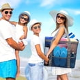thumbnail image 4 of Mesh Beach Bags  Oversized Tot 9 Pockets Toy Lightweight Packs  Vacation Essentials  Womens Handbag, 4 of 8