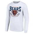thumbnail image 2 of Men's Starter White Chicago Bears '80s Inspired Team Logo Long Sleeve T-Shirt, 2 of 3