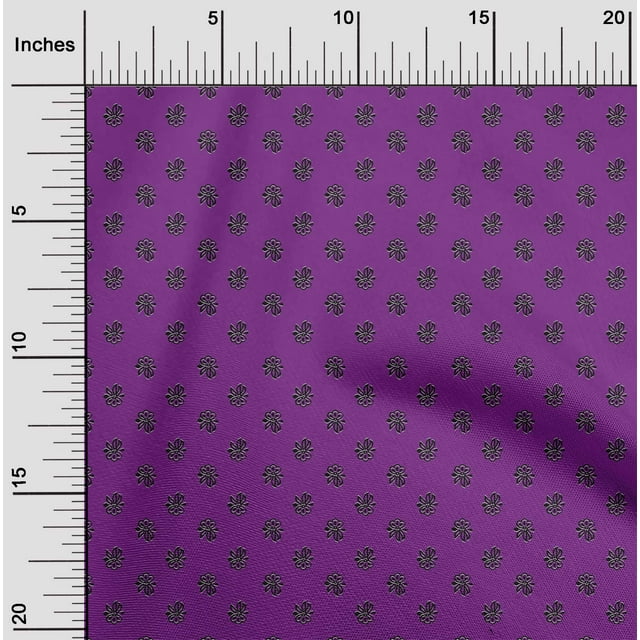 oneOone Cotton Flex Fabric Floral Block Print Fabric By The Yard 40 Inch Wide