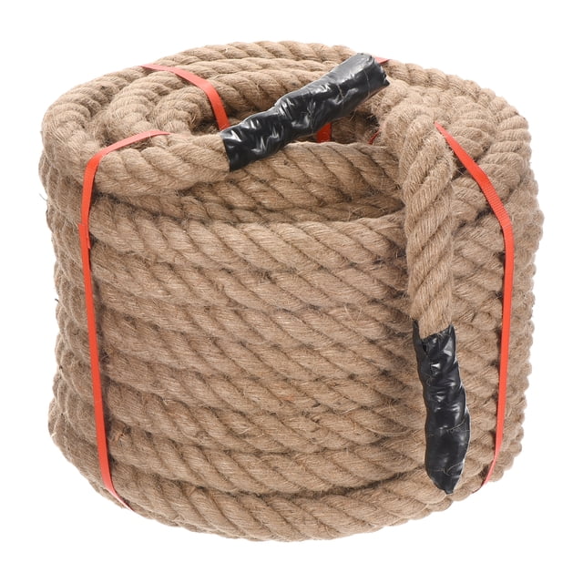 Unique Bargains Jute Rope 1-1/4 Inch x 100 Feet Natural Jute String Twine Twisted Manila Rope Burlap Rope