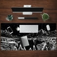thumbnail image 4 of Black and White Desk Mat Dark Nature Forest Mouse pad XXL Starry Night Mountain Desk pad Aesthetic Moon and Stars Mousepad XXL for Laptop Computer Mouse Gaming Keyboard Mat, 31.5 X 15.8 in, 4 of 6