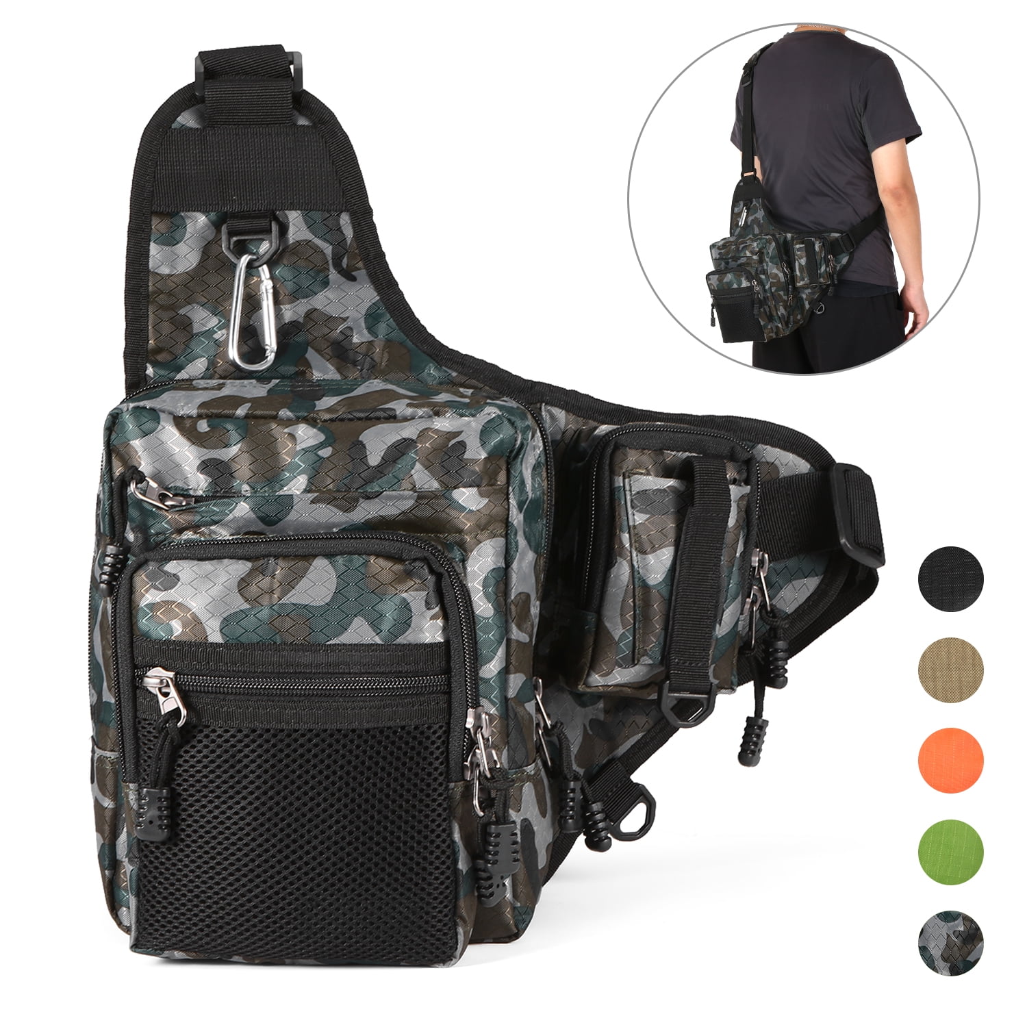 Ilure Large Fishing Sports Bags Waterproof Fishing Tackle Bag Backpack –  Bargain Bait Box