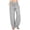 Beige, variant on Staron Women's Casual Pants Loose Wide Leg Drawstring Trousers Striped Elastic Waist with Pockets Comfy Relaxed Lounge Pants, Black L