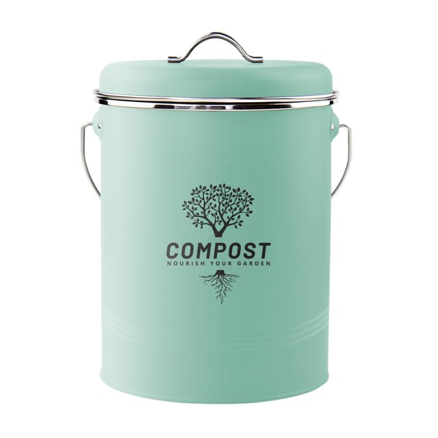 Cubo de compostaje Holismo para encimera, resistente a los olores, 5 litros de capacidad