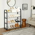 thumbnail image 6 of WEGFTDUOP 4-Tier Quick-Assemble Plastic Shoe Rack 58x56x19 cm Space-Saving Storage Shelf for Entryway Dorm Bedroom Bathroom Lightweight Ventilated Multi-Pair Organizer, 6 of 6