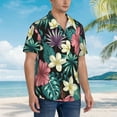 thumbnail image 5 of Disketp Hawaiian Shirts For Men,Green Tropical Leaves Print Mens Casual Short Sleeve Button Down Shirts Beach Shirt, 5 of 8