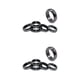 thumbnail image 3 of Vogacara Anillos de hematita de 5 piezas, estilo Simple, piedra negra, energía negativa, piedra imán, banda para el pulgar, anillo, 16 mm 2Conjunto, 3 of 6