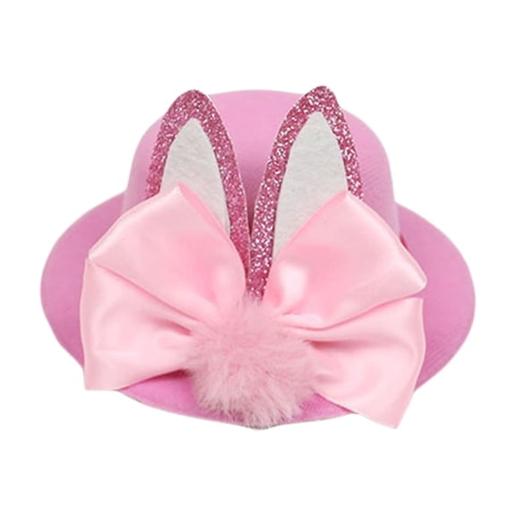 Easter Bunny Hair Hat with Rabbit Ears for Family Party Celebration and Festive Headwear Accessory