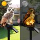 thumbnail image 2 of Resin Animal Lamp, Solar Lamp Outdoor, Creative Owl Lawn Lamp Waterproof Solar Led Lights - Home Garden Decorative Night Light(not Include Battery), B, 2 of 5