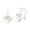 White, variant on Adorable Hearts Red Coral and Sterling Silver Ear Wire Earrings