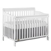 Dream On Me Ashton 5-in-1 Convertible Crib, White, Greenguard Gold and JPMA Certified