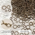 thumbnail image 4 of 360pcs Closed Jumps Rings 6/8/10/12mm O Rings Brass Soldered Jump Rings 16~18 Gauge Antique Bronze Round Chainmail Rings Jewelry Connector for DIY Earrings Bracelets Necklaces Keychain, 4 of 7