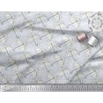 thumbnail image 3 of Soimoi Satin Silk Fabric Dot & Umbrella Fashion Print Fabric by the Yard 42 Inch Wide, 3 of 3