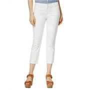 Tommy Hilfiger Womens Cropped White Wash Skinny Fit Jeans, White, 12