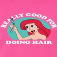 thumbnail image 3 of Disney The Little Mermaid - Really Good For Doing Hair - Juniors Fitted Graphic T-Shirt, 3 of 5