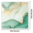 thumbnail image 2 of DEWOO 10pcs Peel and Stick Backsplash Wall Tile, Waterproof Peel and Stick Marble Wall Tiles, Self-Adhesive Panels for Bathroom, Kitchen, and Living Room (Green Gold Marble,12"×12"), 2 of 13