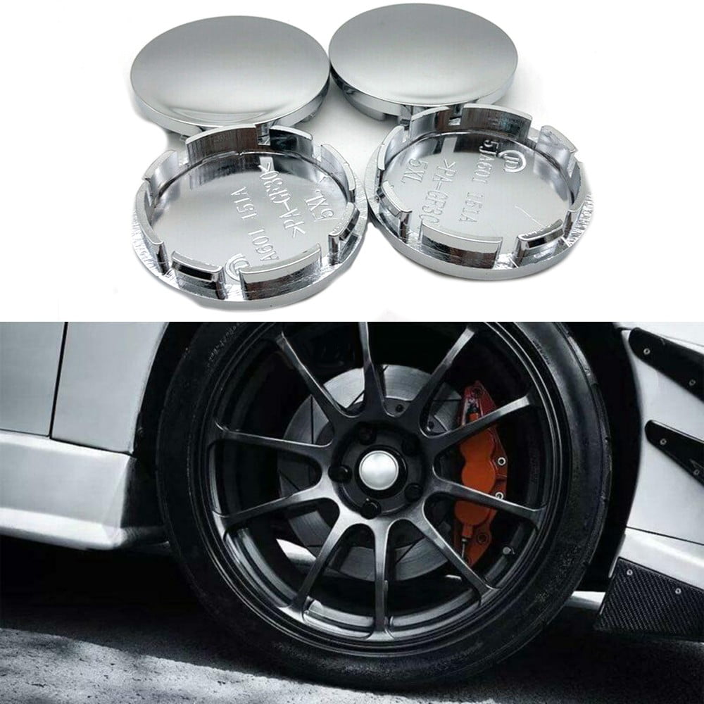 4Pcs Universal Car Wheel Tire Rims Center Hub Caps Cover Decorative ABS Plastic