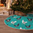 thumbnail image 5 of Fotbe Funny Chicken Pattern Christmas Tree Skirt, Tree Skirts Plush Christmas Decorations, Christmas Tree Skirts Xmas Decorations Holiday Party Decor-30", 5 of 6