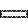 Black Polka Dots Flat Name Plates