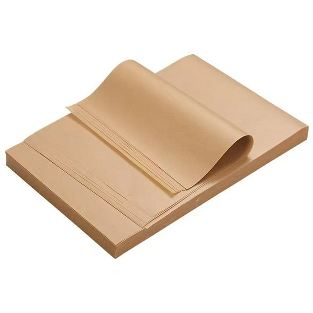 Nvzi 200 hojas de papel encerado kraft a prueba de grasa de 7,87" x 11,81" para revestimientos de cestas, alimentos y papel para envolver sándwiches.