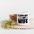 thumbnail image 2 of I Love My Psyc Hot Ic Wife, Funny Crazy Wife or Spouse Pun, White 11oz Ceramic Mug, 2 of 5