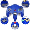 thumbnail image 5 of LUXMO Classic N64 Controller, Wired N64 Gamepad Controllers with Upgraded Joystick for N64 Video Game Console N64 system, 5 of 9
