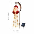 thumbnail image 3 of Solar Powered Santa Claus Garden Stake Light, LED Lighted Santa Figurine, Outdoor Festive Pathway Decor for Yard Lawn Patio Christmas Home Decor, 3 of 4