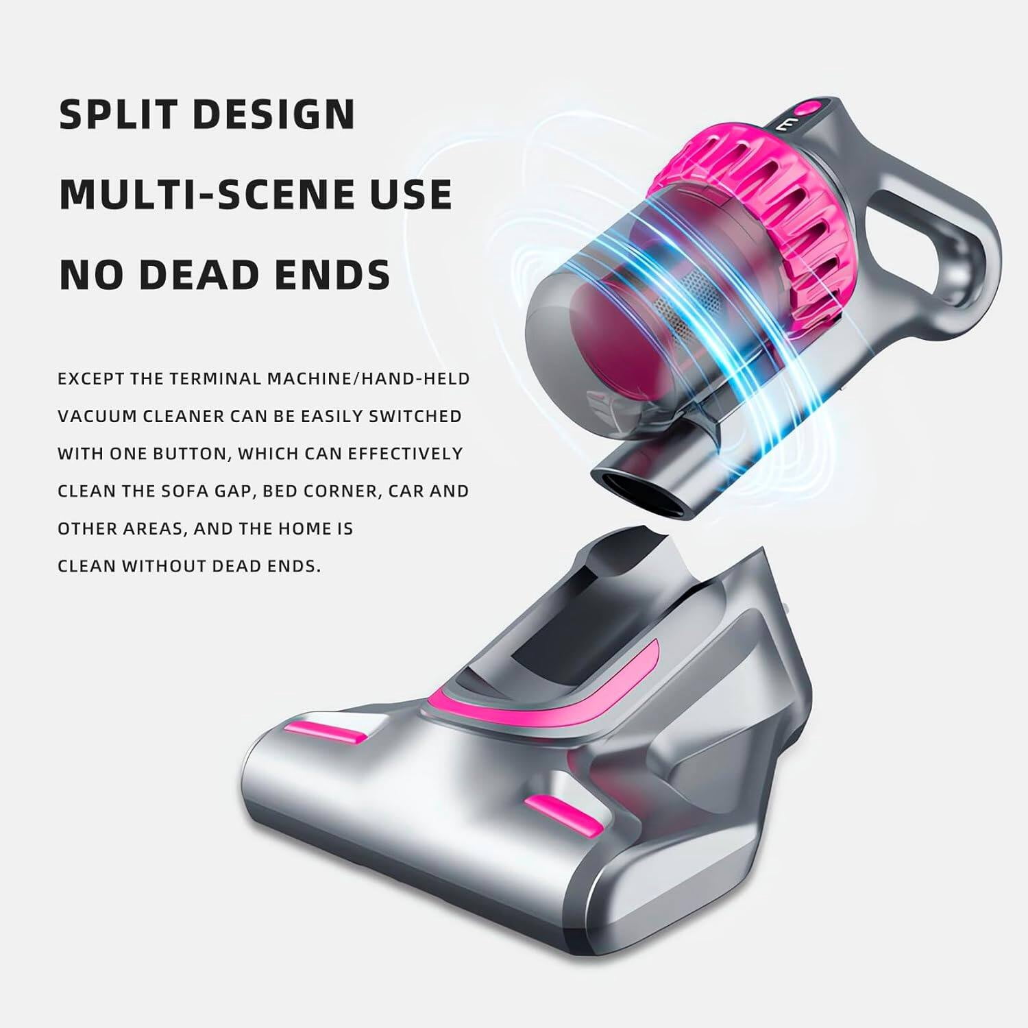 Cordless Vacuum Cleaner, 20kPa Powerful Stick Vacuum with 4 Suction Modes, 30 Mins Runtime, Lightweight & Ultra-Quiet Vacuum Cleaners for Home Hardwood Floor Low-Pile Carpet Pet Hair