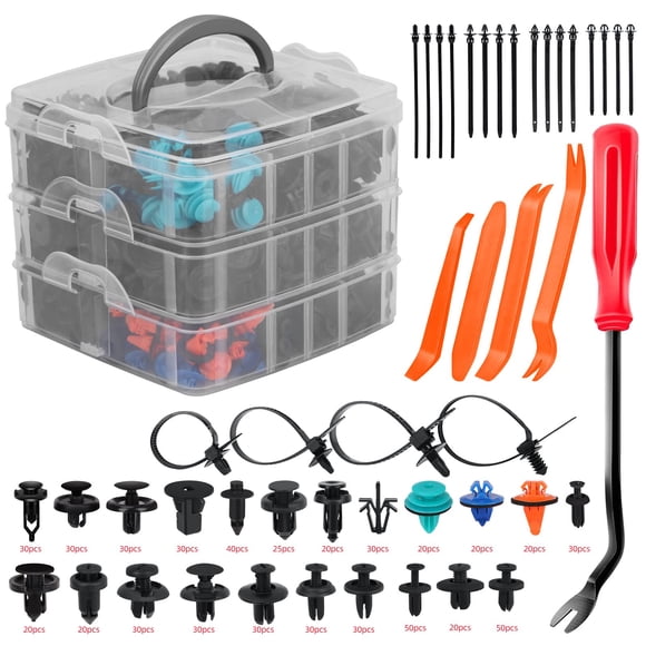 Kit de sujetadores SEINECA 635PCS - Retenedores para paneles de molduras de puertas