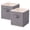 Gray, variant on PinkSheep 2 Pack Linen Cube Storage Bins,11" Collapsible Fabric Storage Bin,Foldable Storage Cube Organizer Baskets with Handles,Beige