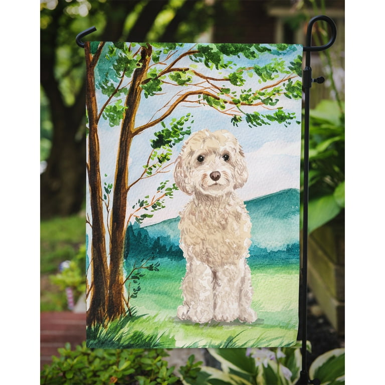 Carolines Treasures Bandiera Da Giardino Double Face – Rough Collie Con Trifogli, 27,9x38,1 Cm, In Poliestere Resistente, Prodotta USA - 3
